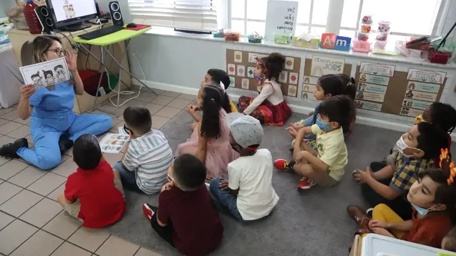 Circle time in the classroom